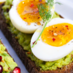 Healthy Breakfast with Eggs and Toast