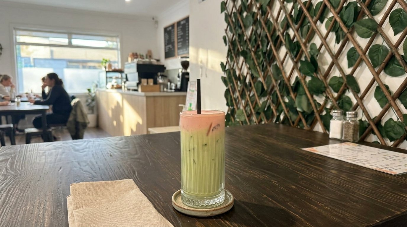 Iced Strawberry Matcha